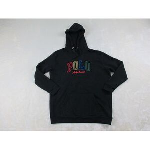 Ralph Lauren Sweater Girls Extra Large Black Pullover Hooded‎ Kids Youth*